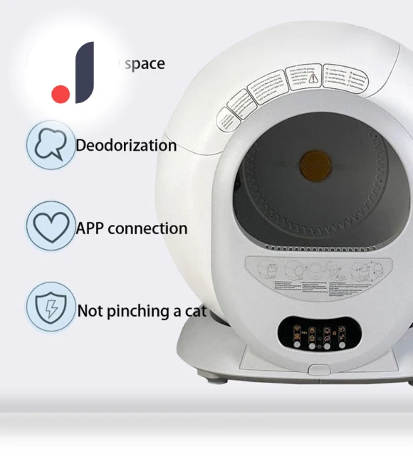 Self-Cleaning Cat Litter Box — Urine Detectors, Rainbow Rain