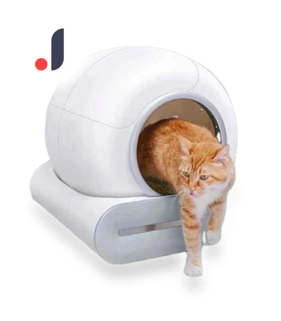 Self-Cleaning Smart Cat Litter Box — Waste Bins, Rainbow Rain