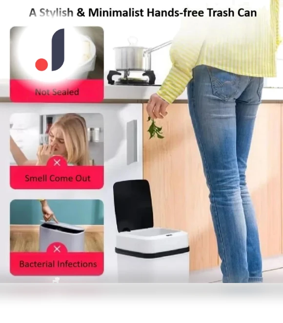 Smart Induction Trash Can — Kitchen Cans, GYROBALL