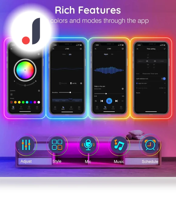 Smart Neon LED Strip Lights — LED Strips, Good Household Items
