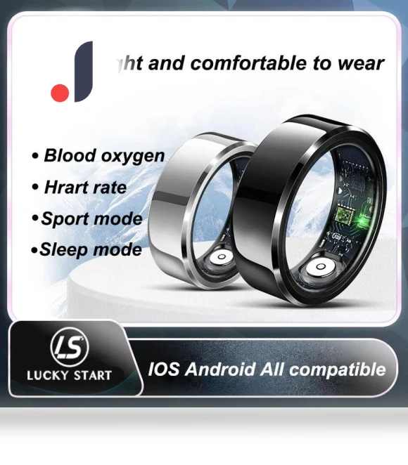 Smart Ring Health Monitor — Smart Rings, Lucky Start Smart watch