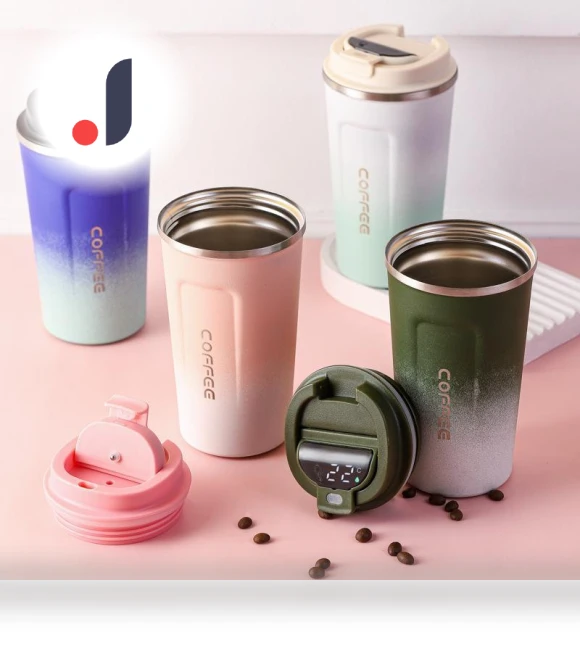 Smart Stainless Steel Gradient Color Travel Mug — Travel Mugs & Tumblers, Perfect choice for your home