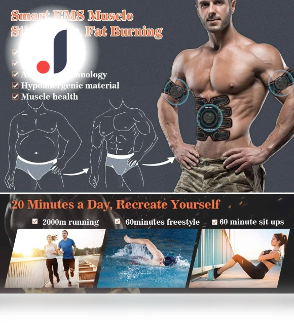 Smart Wireless EMS Muscle Trainer — Muscle Stimulators, AE Selection