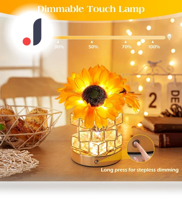 Sunflower Touch LED Table Lamp — Creative Lighting Solutions, Good Household Items