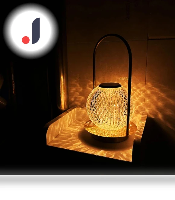Vintage Table Lamp with Crystal Ball — Lamps & Shades, Good Household Items