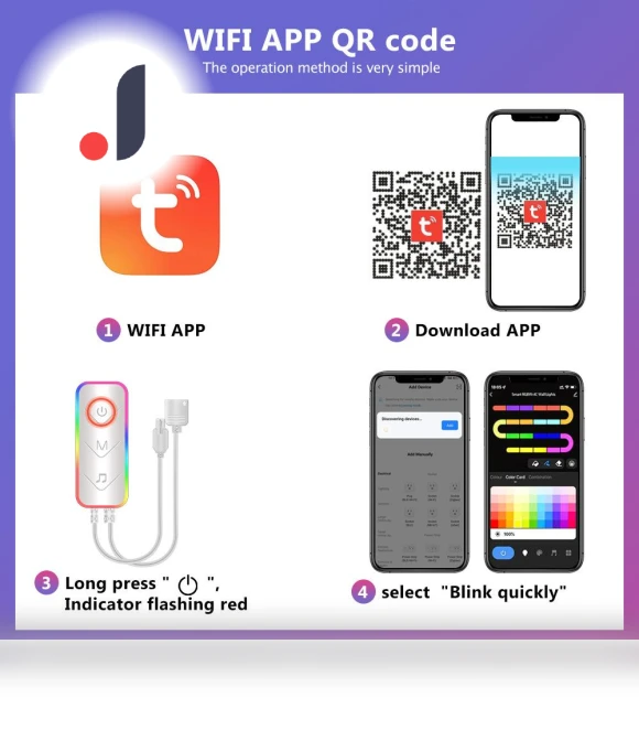 WIFI LED Smart Wall Lamp — USB Lighting Solutions, Tuya