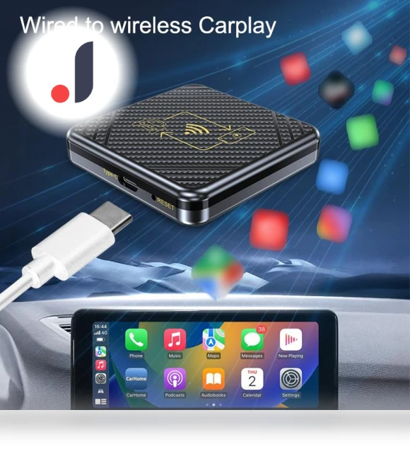 Wireless Adapter for CarPlay and Android Auto — Stereo Receivers, JOHO