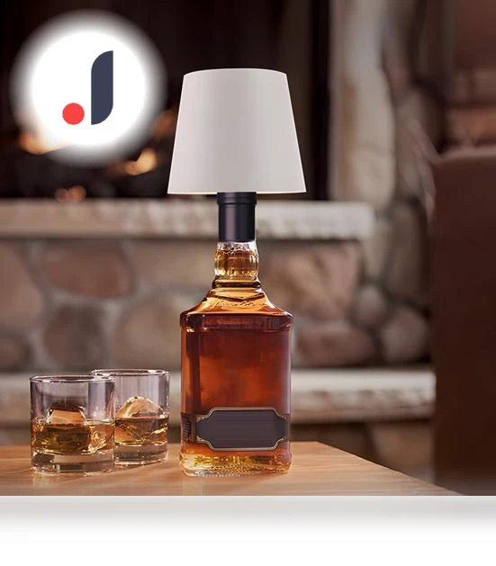 Wireless Wine Bottle Lamp — Standing Lights, SUNJOY HOUSE