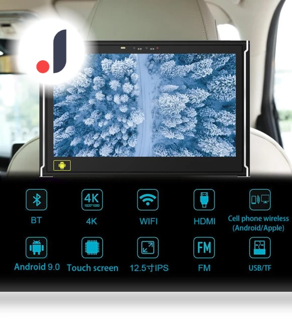 12.5-inch WIFI Android Headrest Display — Stereo Receivers, JOHO - CarGear
