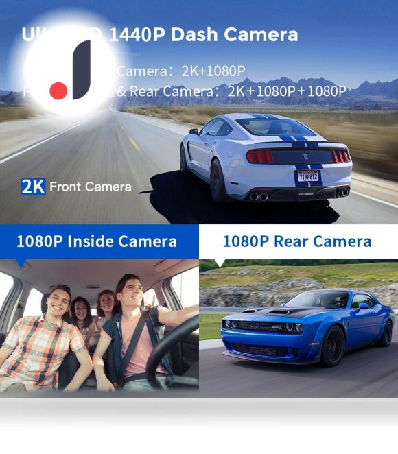3-channel dash cam — Dashboard Cameras, JOHO