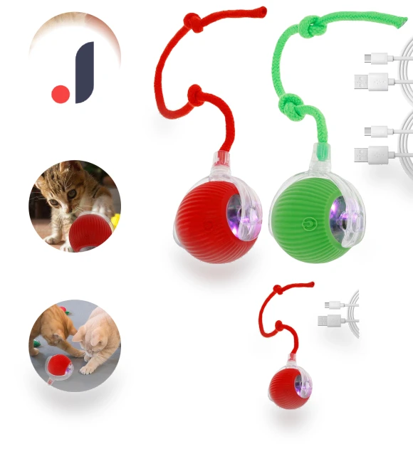 Automatic Rolling Pet Toy with USB Recharge — Cat Playthings, Home Furnishing Department Mall