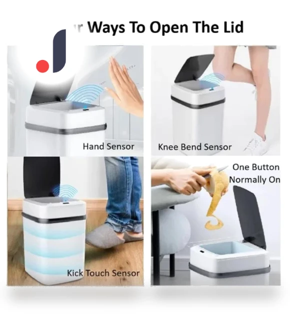 Automatic Touchless Trash Can — Kitchen Cans, Homedepot