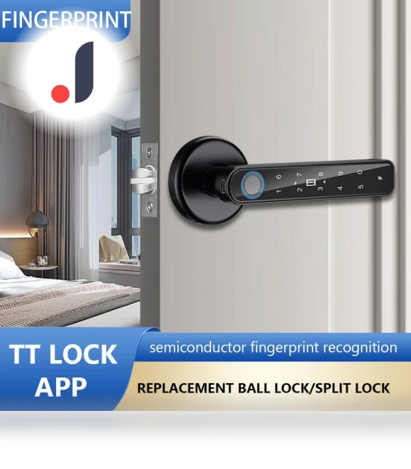 Biometric Door Lock with Fingerprint Scanner — Biometric Security, Optimized General