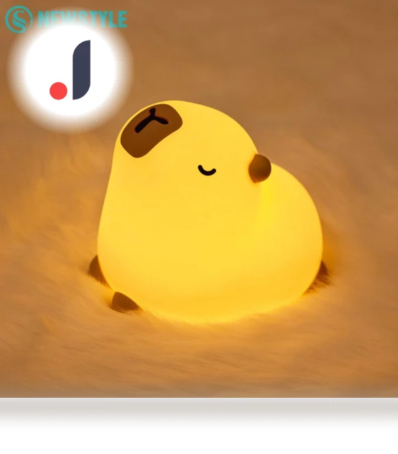 Cute Capybara Rechargeable Night Light — Night Lights, Exquisite goods home furnishing