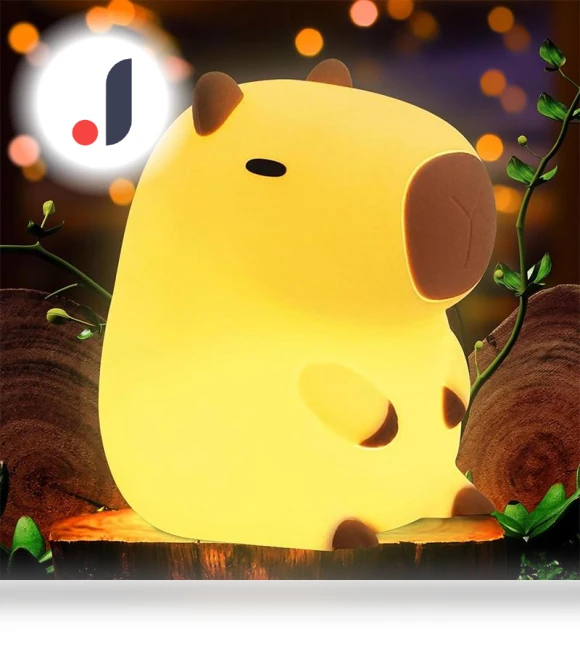 Cute Capybara Silicone Night Light — Night Lights, Exquisite goods home furnishing