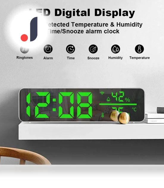 Digital Clock Thermometer with App Control — Home Climate Control, xingxinxin