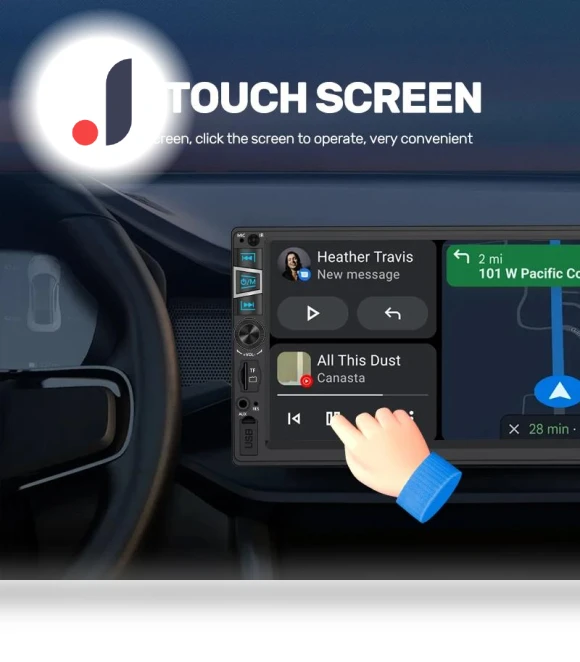 HD Multimedia Player Reversible Display Touch Screen — Stereo Receivers, JOHO - CarGear