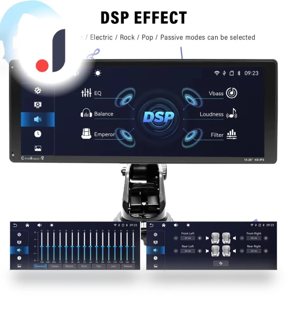 Portable 10.26-inch IPS Car Radio with Wireless Display — Stereo Receivers, JOHO - CarGear