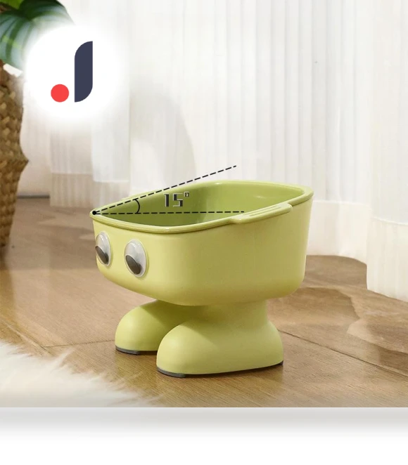 Robot with Big Eyes, Neck Protection, Cat Bowl — Feeding Supplies, Home Textile Home Decoration