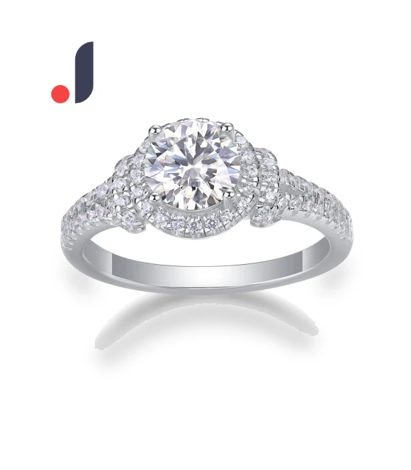 Silver Smart Ring with Moissanite — Smart Rings, Wo Bijouterie