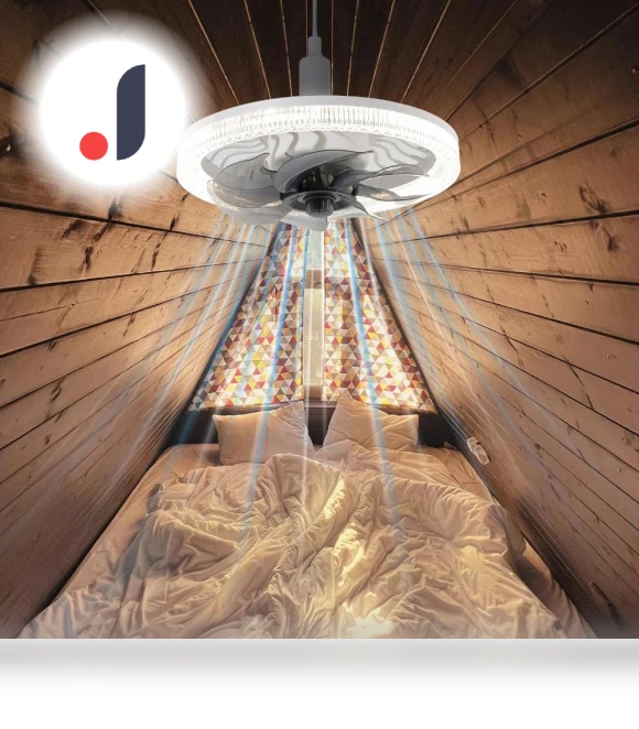 Smart Ceiling Fan with Remote Control and LED Lighting — Ceiling Fans, Comfort Homeware