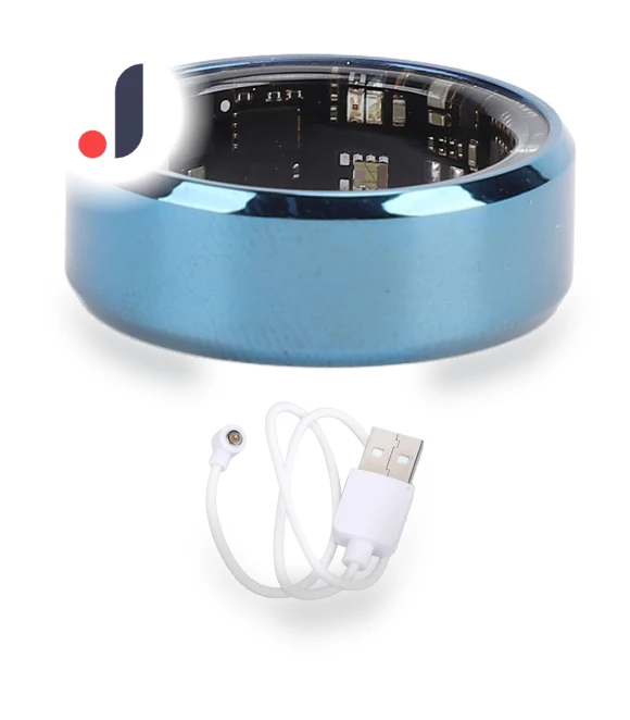 Smart Ring with Blue Pedometer — Smart Rings, ZuiyouJewelry1
