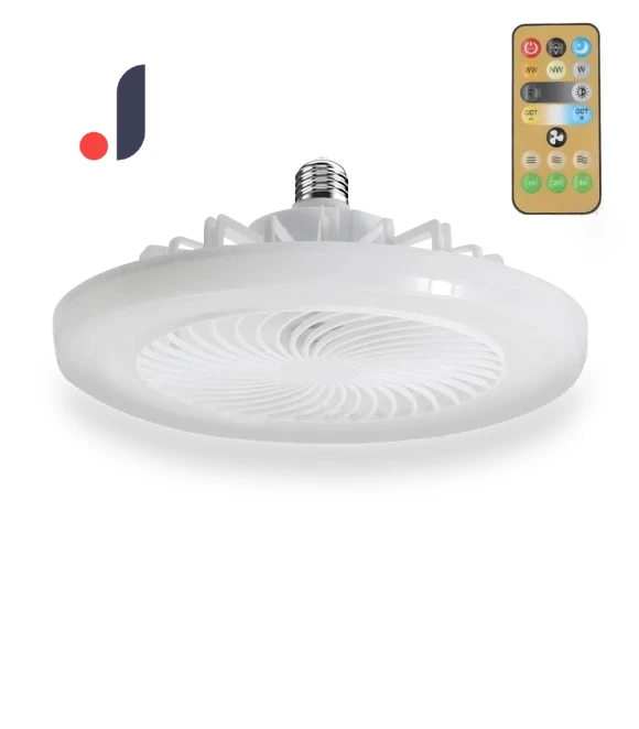 Smart Silent Ceiling Fan with Remote Control and LED Lighting — Ceiling Fan Lighting Solutions, Luminaire Lighting Mall