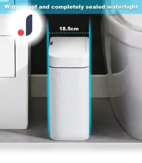 Smart Trash Can for Bathroom with Automatic Bagging — Kitchen Cans, Auto Home Solutions