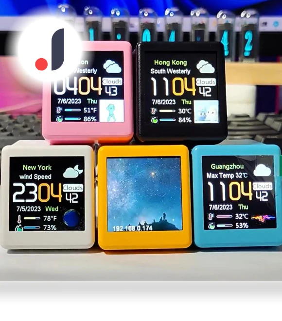 Smart WiFi Weather Station Clock — Weather Monitoring Clocks, Happy Home Mall