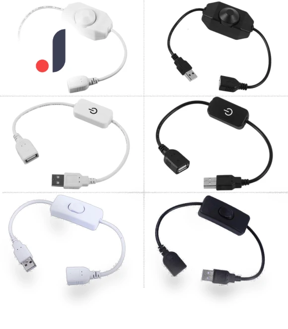 USB LED Monochrome Light Strip with Touch Dimmer Switch — LED Strips, Computer boost