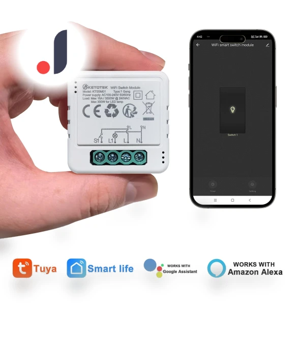 Wi-Fi Smart Switch Module — Smart Home Modules, Ketotek