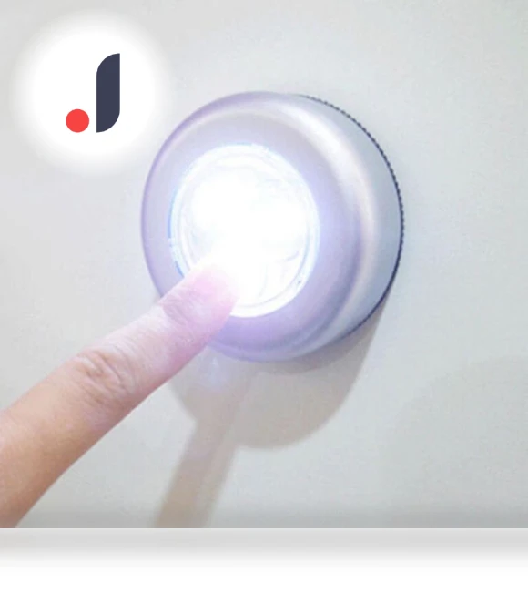 Wireless 3-LED Touch Light — Night Lights, ARI