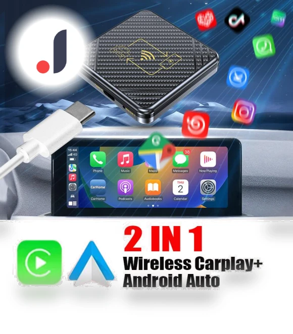 2 in 1 Wifi CarPlay Box Android Auto Adapter — Car Accessories & Gadgets, Timeless Home