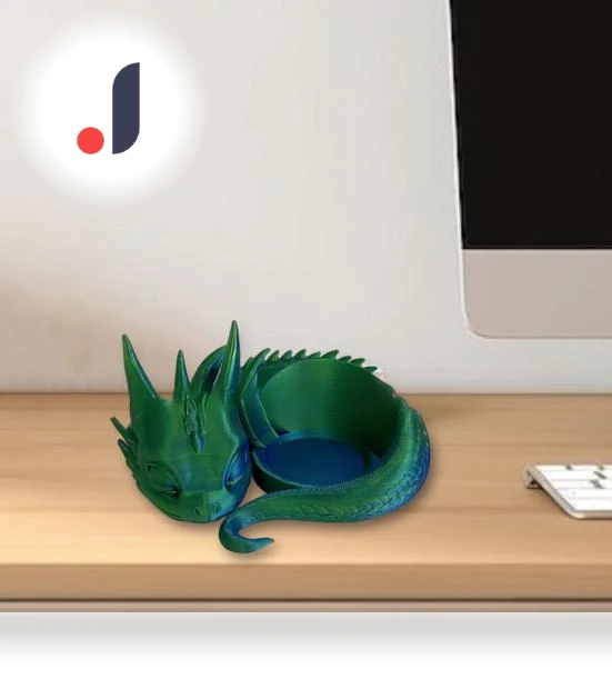 3D Printed Dragon Speaker Stand — Office, Practical Household