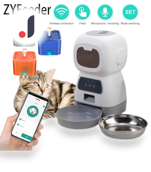 Automatic Pet Feeder with WiFi APP and Water Fountain — Automatic Feeders, Build My Home