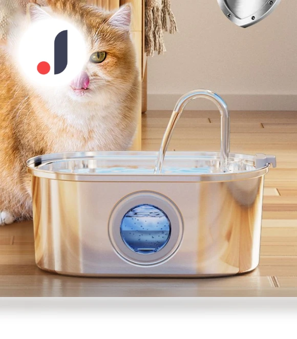 Automatic Pet Water Fountain with Viewing Window — Feeding Supplies, Build My Home