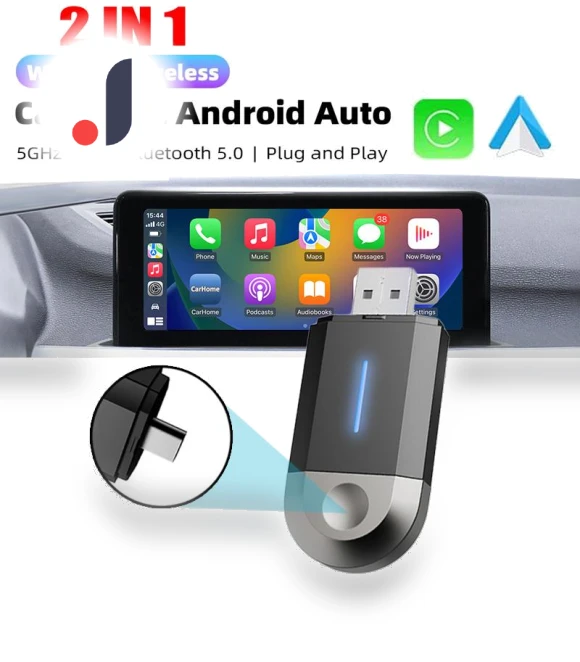 Carplay Android Auto USB Type C Adapter — Car Accessories & Gadgets, Timeless Home