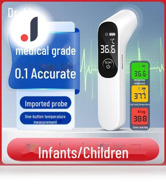 Infrared Portable Forehead Thermometer — Baby Thermometers, Small Appliances