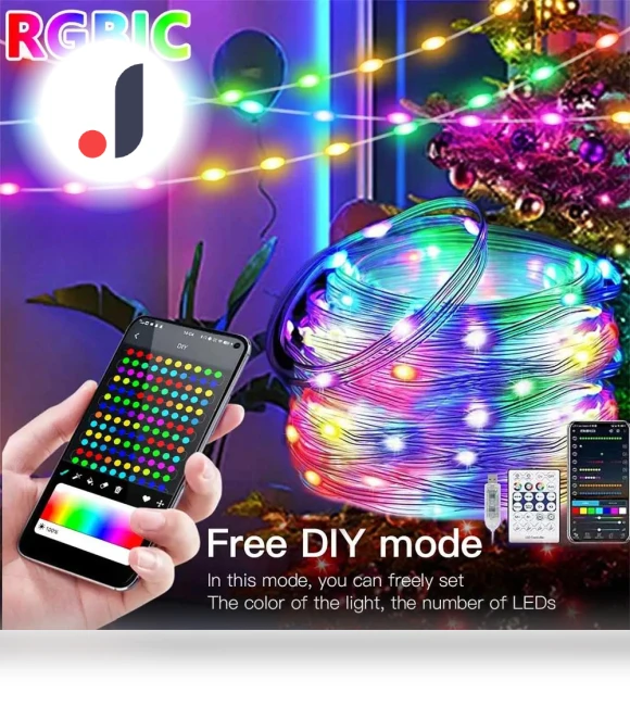 LED String Lights with Phone App — String Lights, YWZT Decorative lights