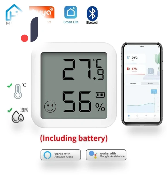 Mini Bluetooth Temperature and Humidity Sensor with LCD Screen — Home Climate Control, HIMO Group