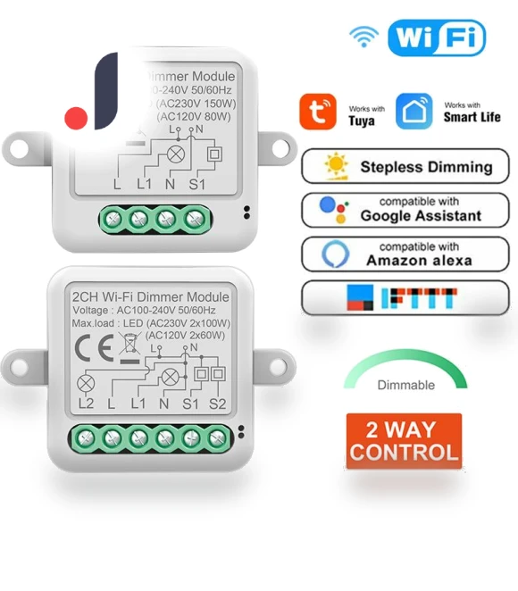 Mini Dimmer Interrupter Remote Control Electric Circuit Smart Breaker Switch — Smart Home Hubs & Controllers, HIMO Group