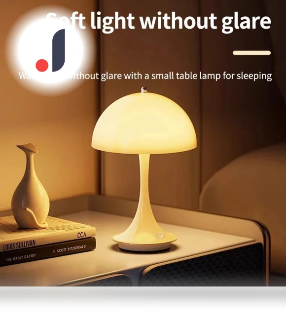 Rechargeable USB Night Light Scandinavian Mushroom Table Lamp — Lamps & Shades, HIMO Group