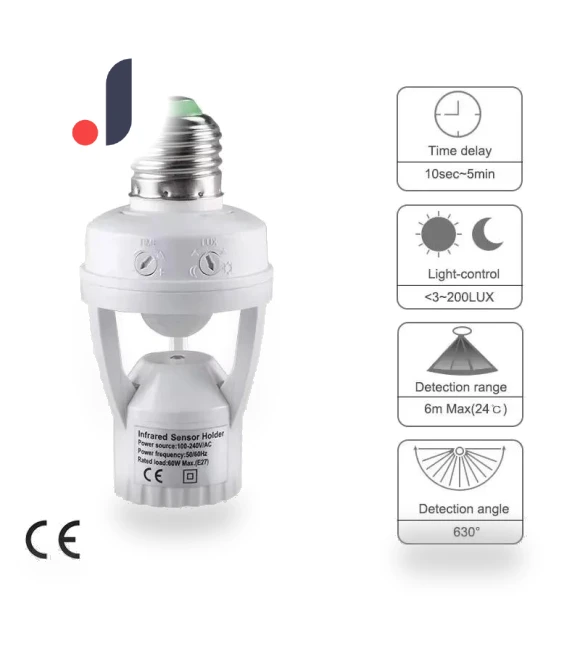 Smart E27 PIR Motion Sensor Light Switch — Dimmer Switches, HIMO Group