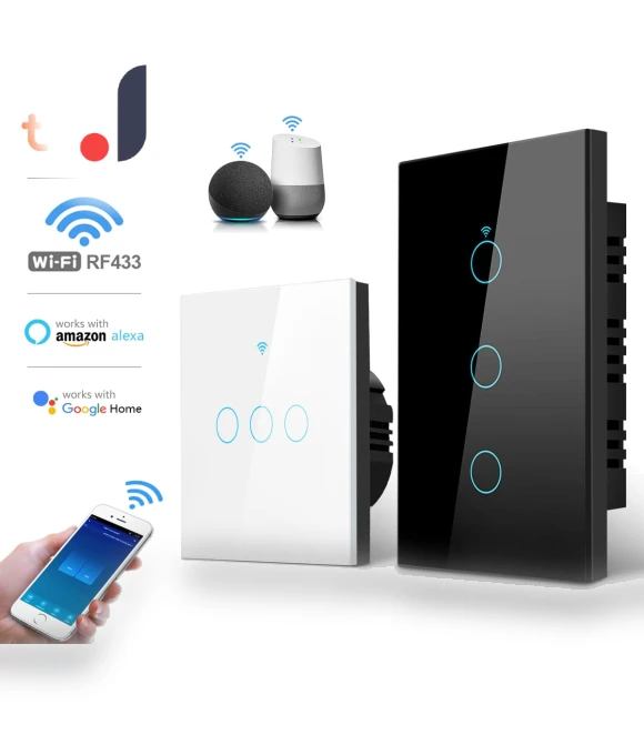 Smart Light Switch WiFi Touch Sensor — Dimmer Switches, Tuya
