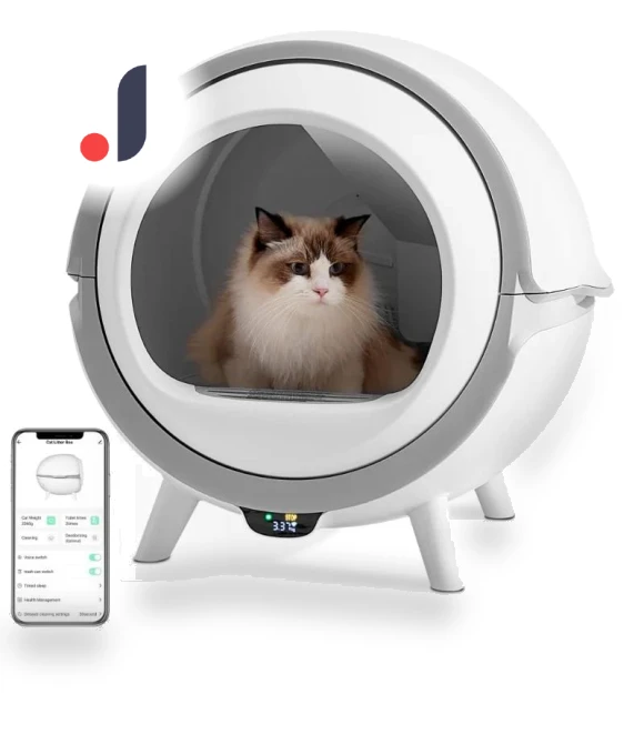 Smart Self-Cleaning Cat Litter Box — Waste Bins, Build My Home