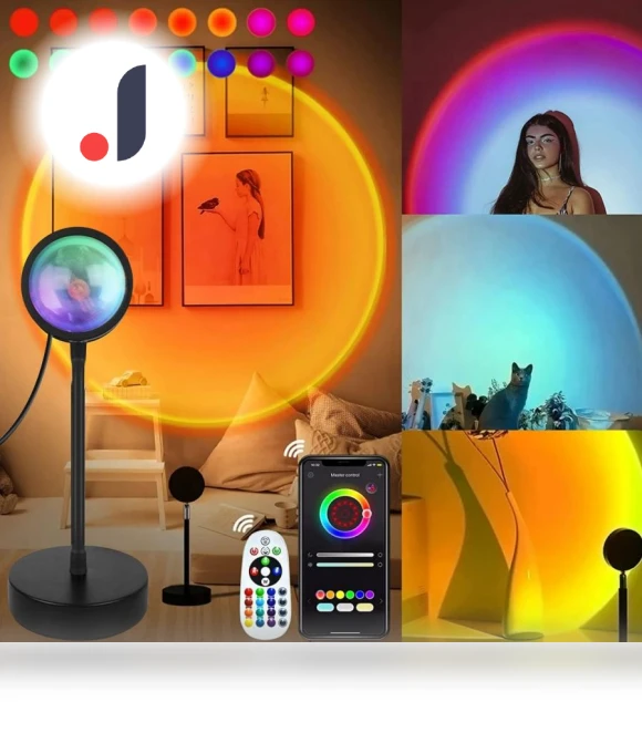 Smart Sunset LED Night Light — Night Lights, Intelligent Living Hall