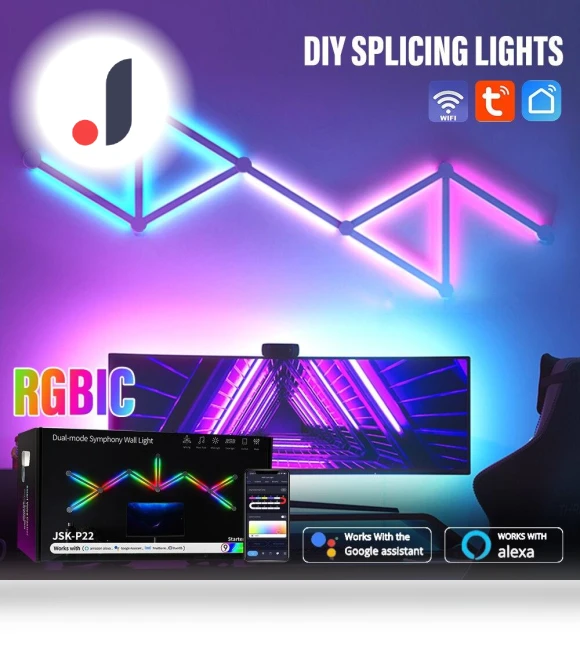 Smart Wall Lamp RGBIC Light Bar — Creative Lighting Solutions, Build My Home