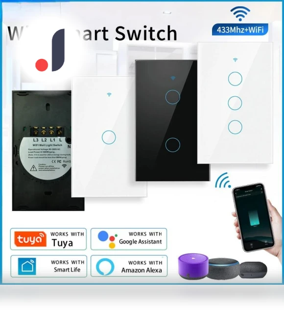 Smart Wall Touch Switch — Dimmer Switches, Lntelligent Living Hall