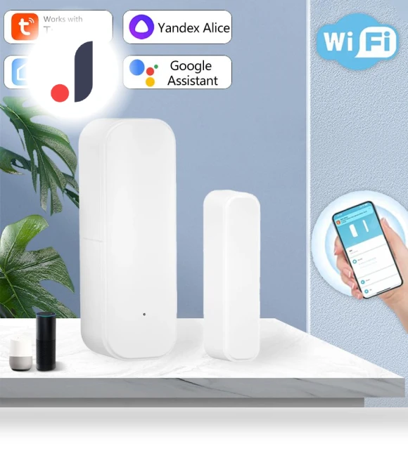 Smart WiFi Door Sensor — Smart Home Security, Lntelligent Living Hall