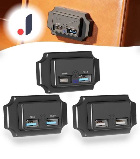 Universal Car Charger with Touch Switch — Chargers, Rustic Elegance House
